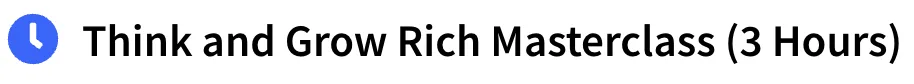 Think and Grow Rich Masterclass (3 Hours)